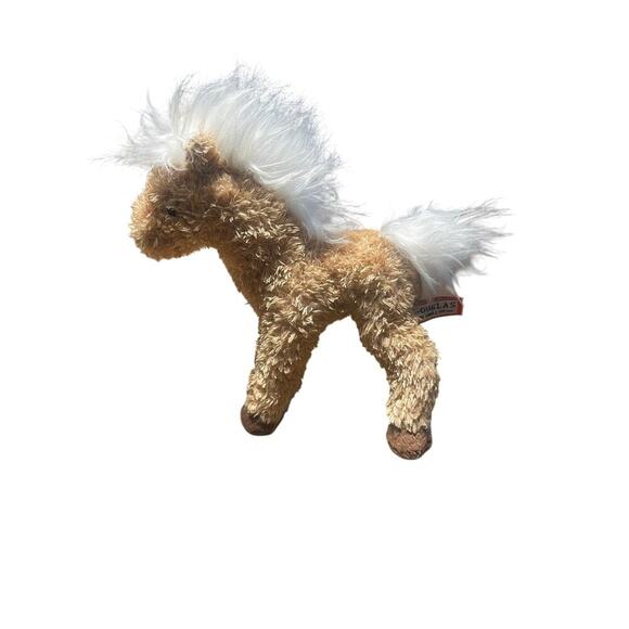 Douglas Cuddle Toys Plush Pony Horse Beige Brown 6” Stuffed Animal Soft Toy - Picture 4 of 7